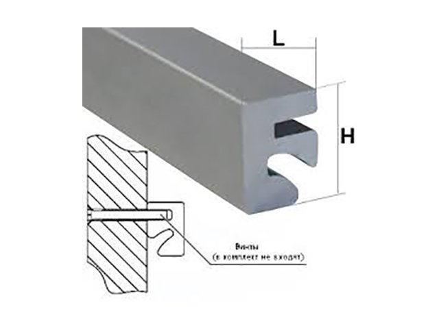 SQ 1001 \ Алюминиевый профиль с пазом длиной 3000 мм (LIN.031.AL)